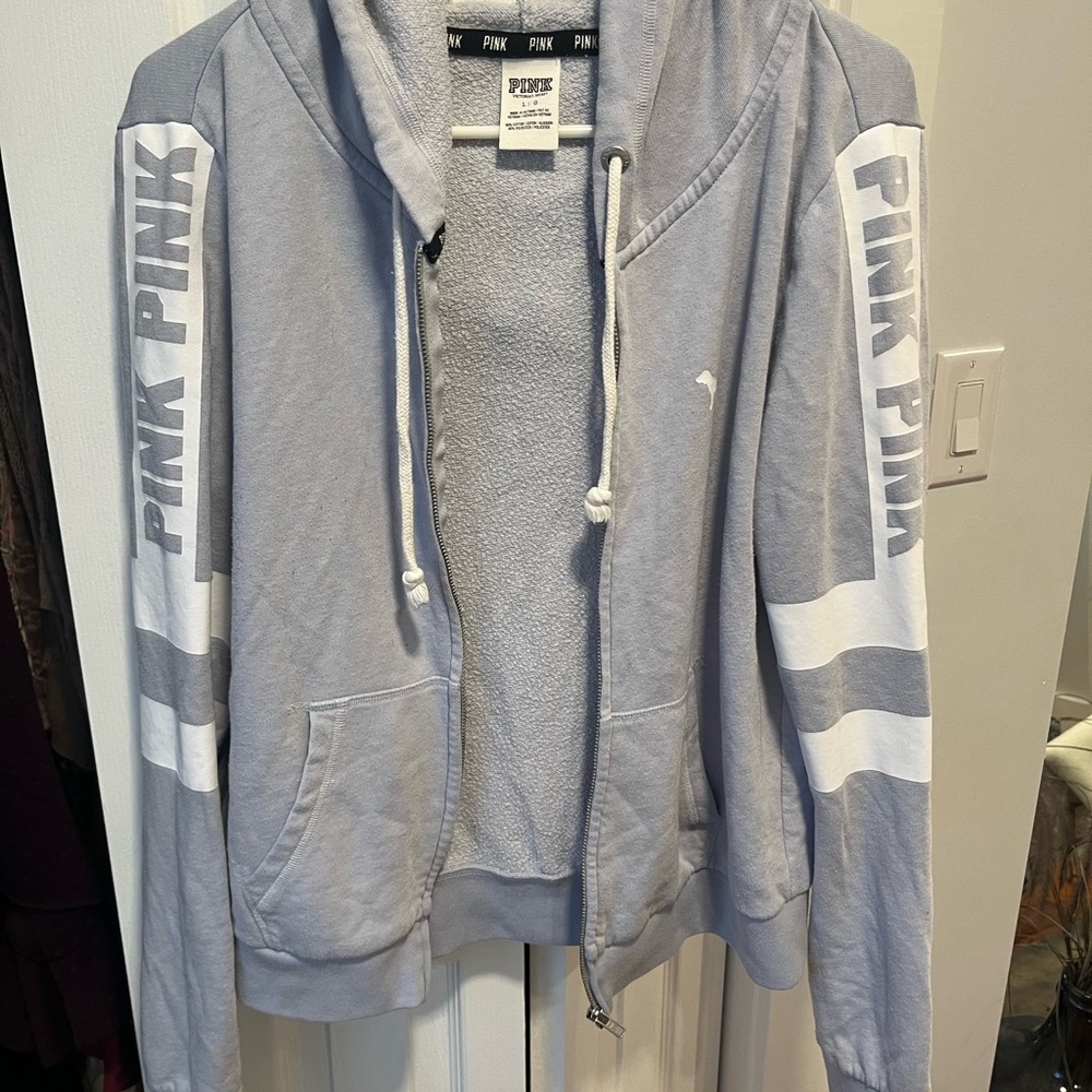 PINK Victoria's Secret Light Blue Hoodie